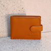 Men's Genuine Leather Wallet | 2 Fold Button Wallet