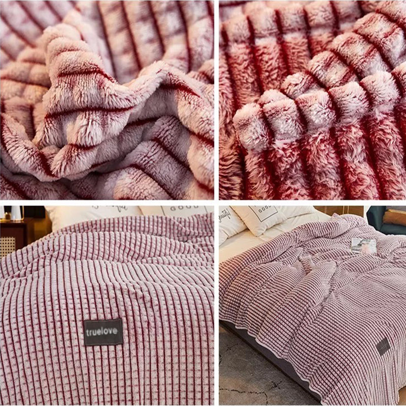 Microfiber Throw Fleece Bed Blanket | Fleece Blanket - Double Size 220*240 Cm
