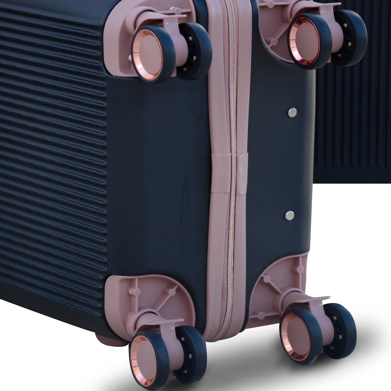 Black Luxury ABS Lightweight Luggage Bag | 4 Piece Set 7” 20” 24” 28 inches