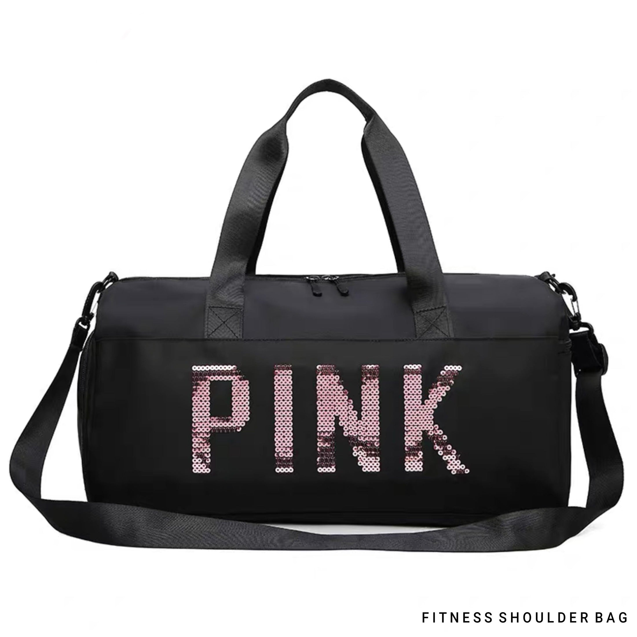 Pink Duffel Bag | Fitness Shoulder Bag For Women