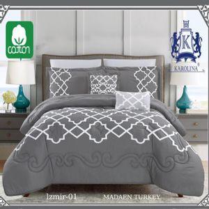 10 Piece Comforter Bedding With Sheet and Decorative Pillow Shams | Made in Turkey Izmir - 01