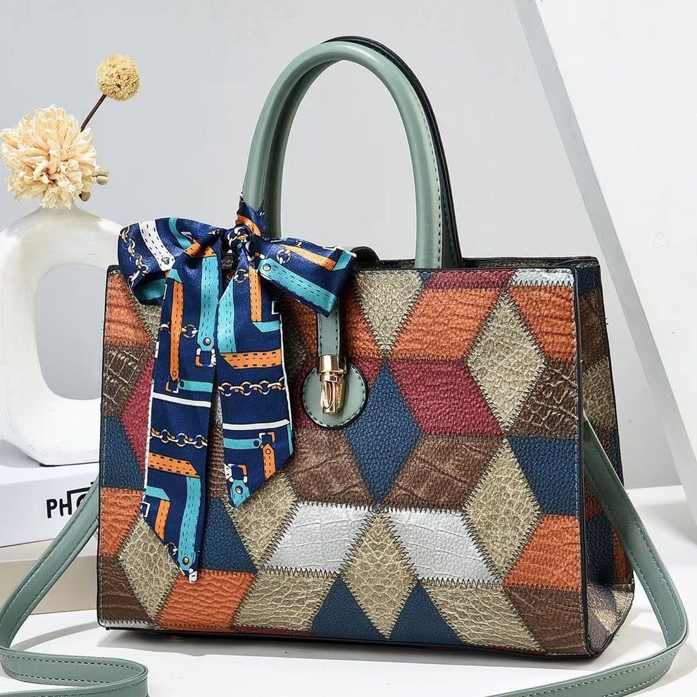 Fashion Women Printed Shoulder Bag | Trigon Tote Bag