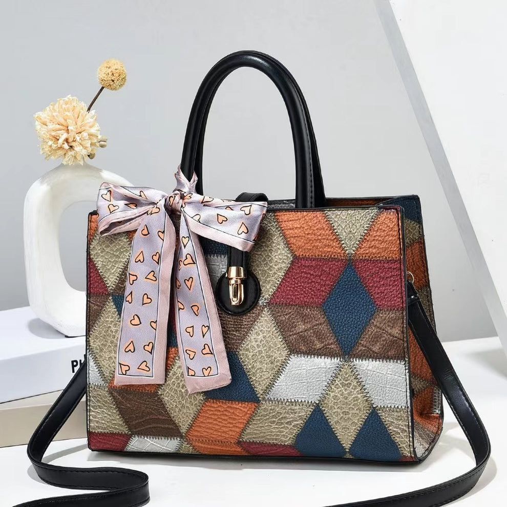 Fashion Women Printed Shoulder Bag | Trigon Tote Bag