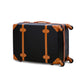 Lightweight ABS Luggage | Corner Guard Black and Brown Zaappy