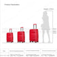PP material Luggage | Hard case | Lightweight | Hand carry bag, 20 - 25 kg, 24 inches parameters