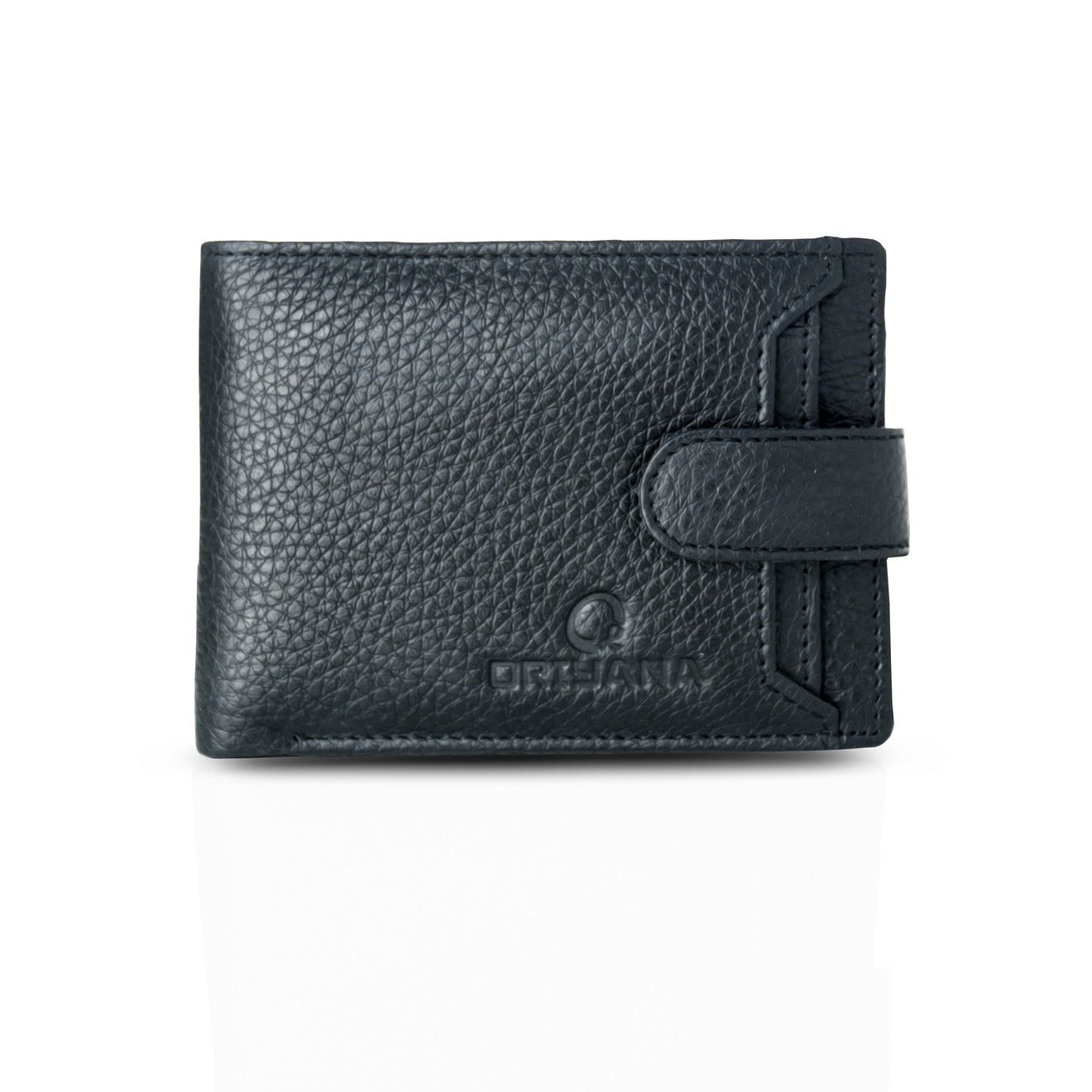 Oriyana Men 2 Fold Zipper Purse | LL 2622 Genuine Leather Button Wallet