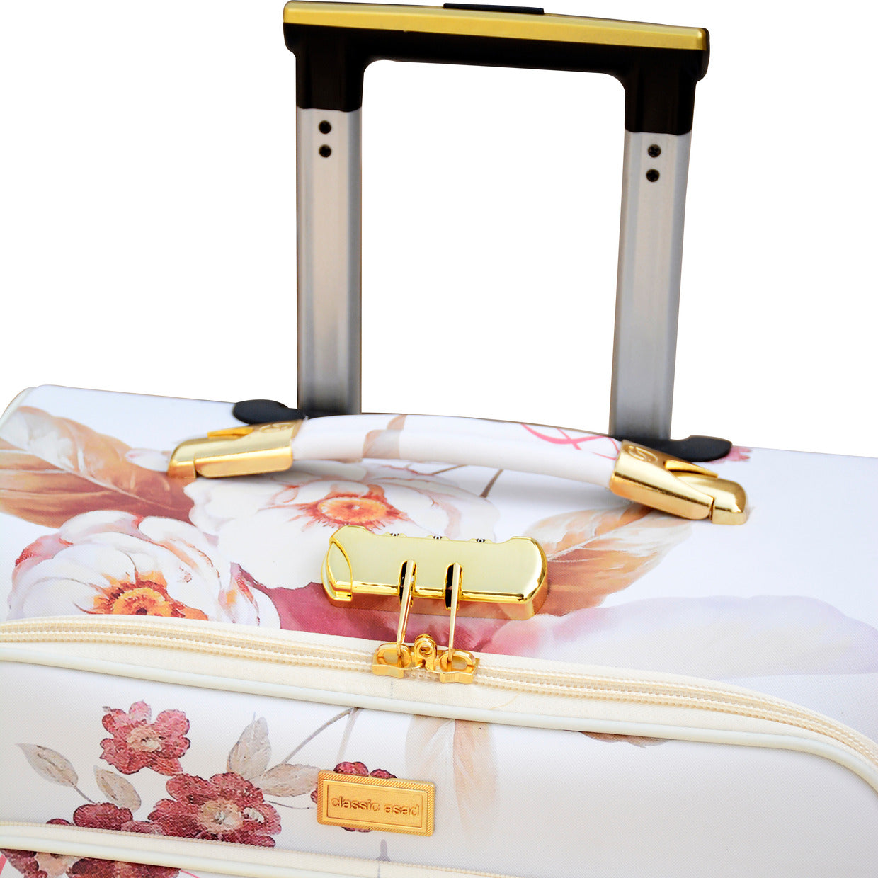 Butterfly Printed PU Leather Material Soft Shell Luggage Bag | 4 Pcs Set 7, 20, 24 and 28 inches