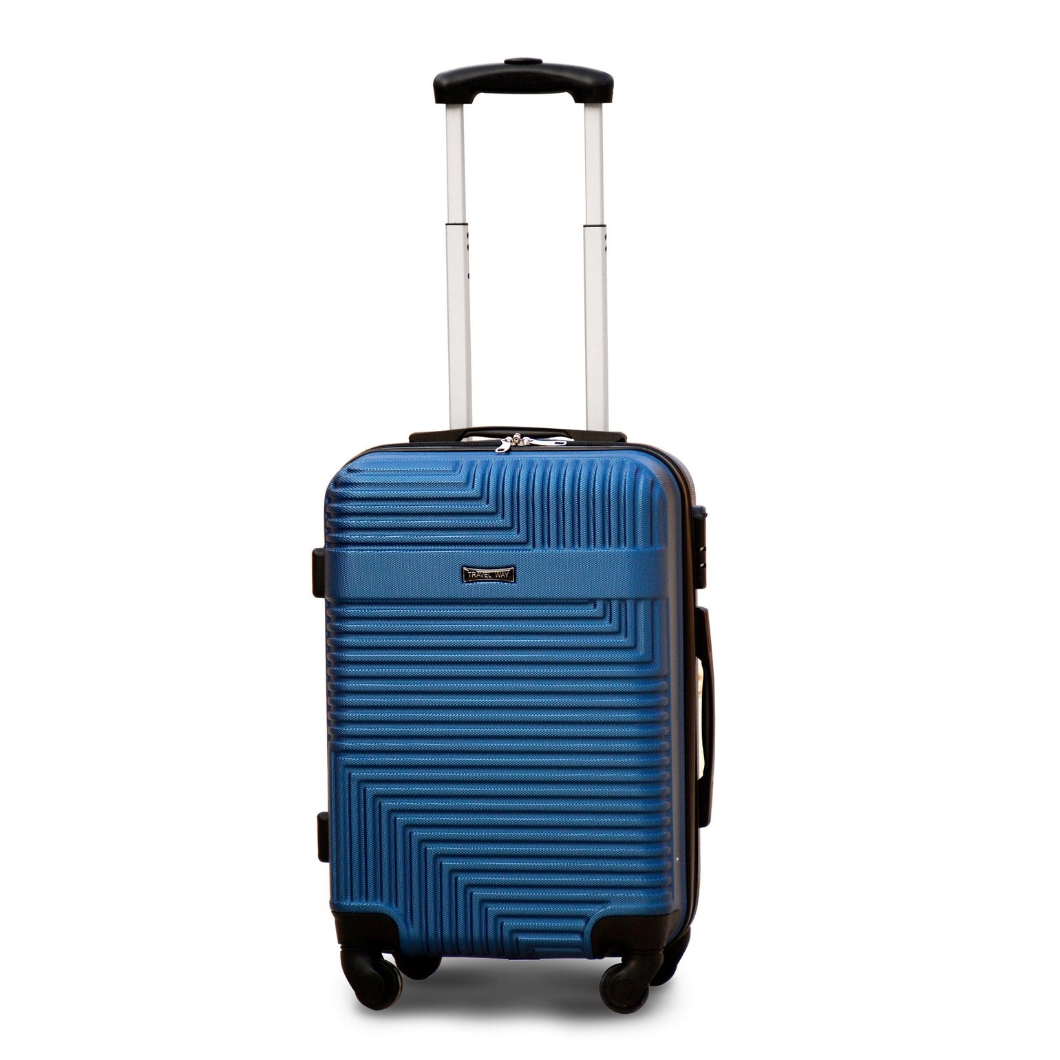 3 Piece Set 20" 24" 28 Inches Blue Colour Travel Way ABS Luggage lightweight Hard Case Trolley Bag Zaappy.com