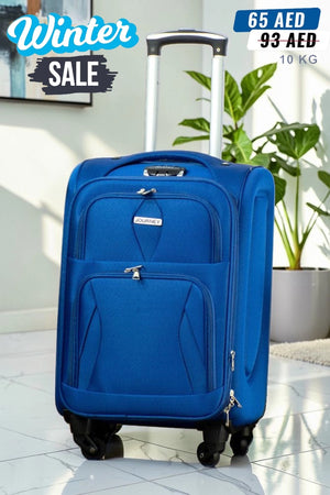 Carry On Lightweight 4 Wheel Soft Material Luggage Bag | 20 Inch Size 7-10 Kg Capacity