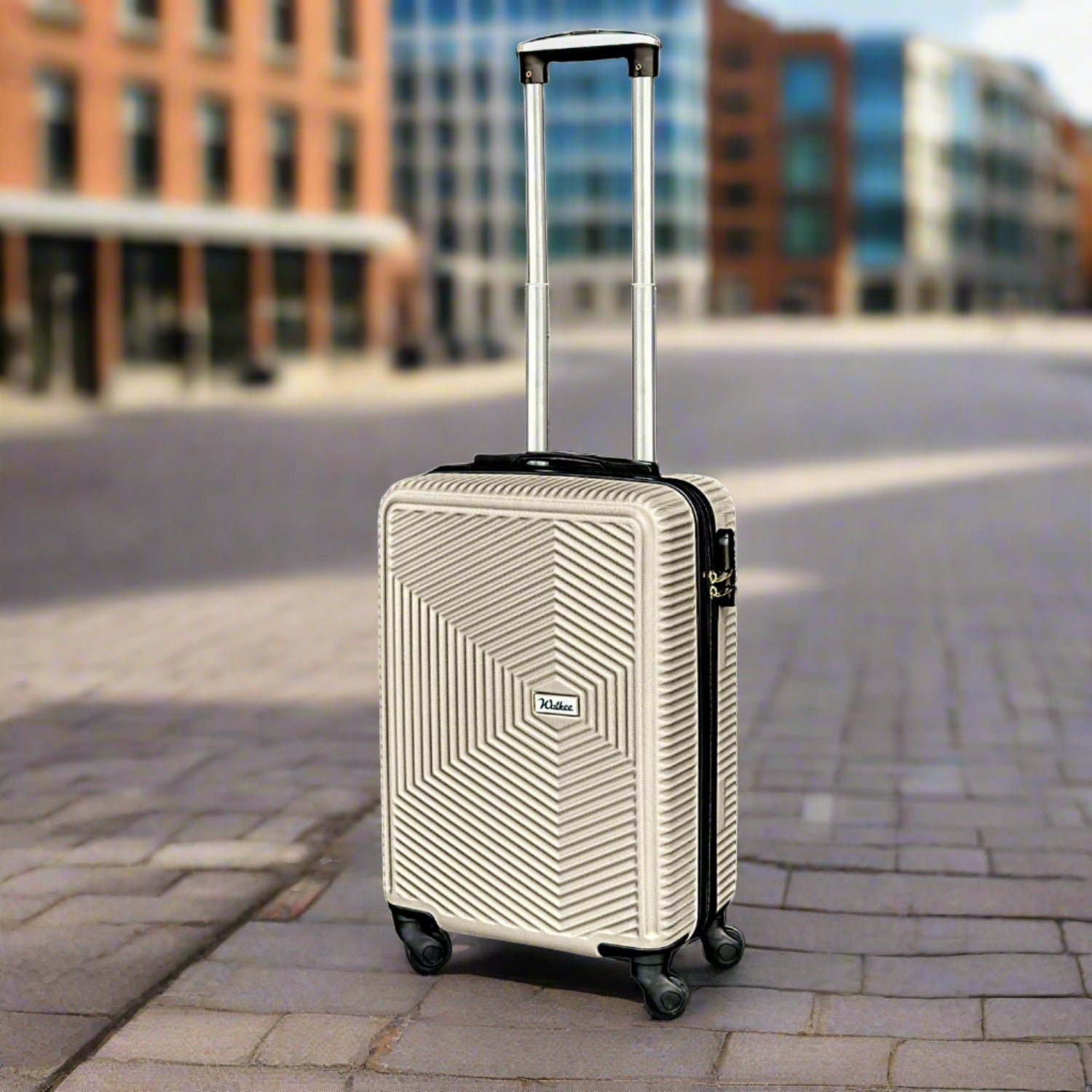 20 Inches Venice ABS Lightweight Carry On Luggage Bags with Spinner Wheels Zaappy