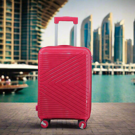 Crossline PP Unbreakable Luggage Bag With Double Spinner Wheel | 3 Piece Set 20, 24 and 28 Inches