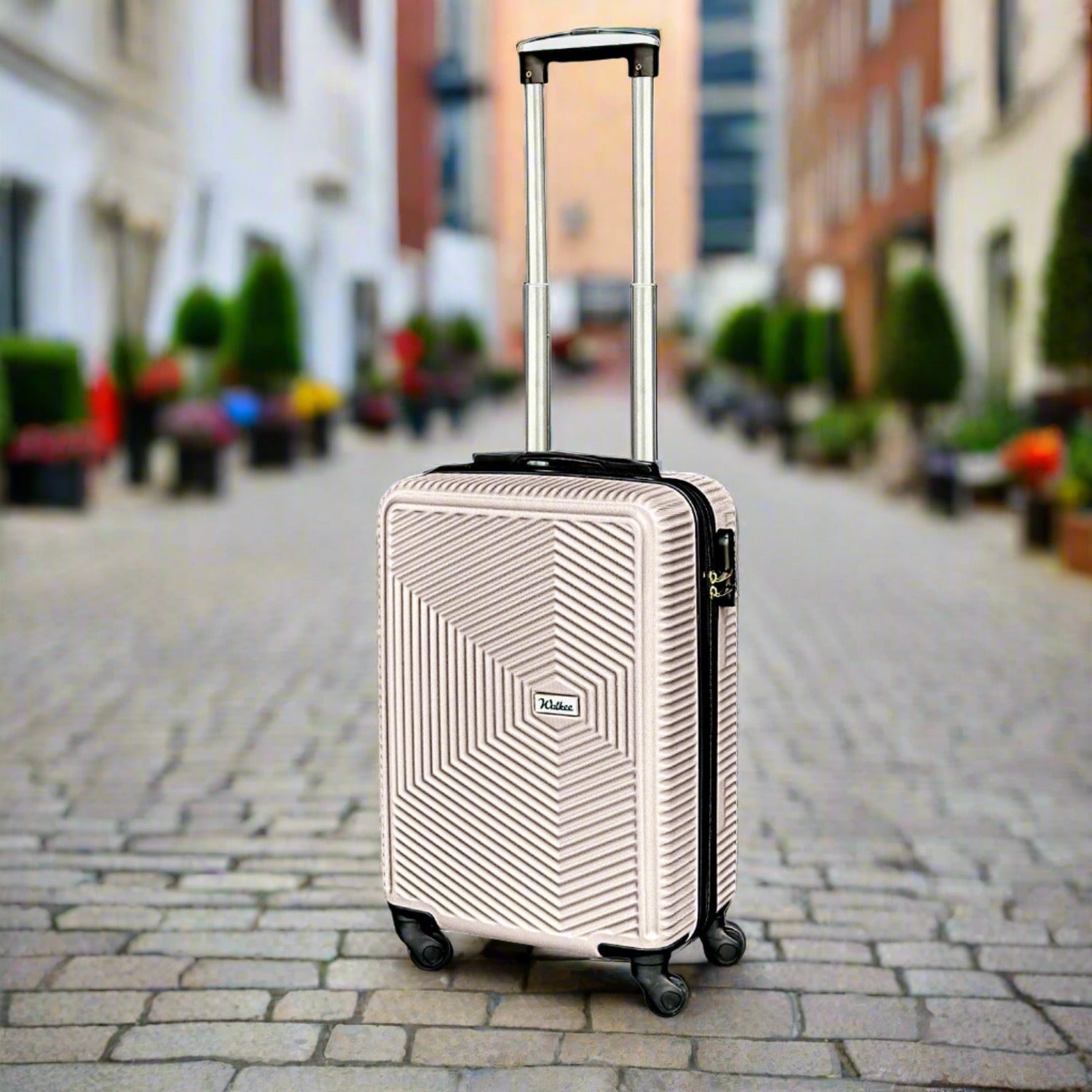 20 Inches Venice ABS Lightweight Carry On Luggage Bags with Spinner Wheels Zaappy