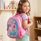 12 Inch Cartoon Character Printed Lightweight School Bag, 4-7 Years With Adjustable Strap Buckle