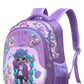 12 Inch Cartoon Character Printed Lightweight School Bag, 4-7 Years With Adjustable Strap Buckle
