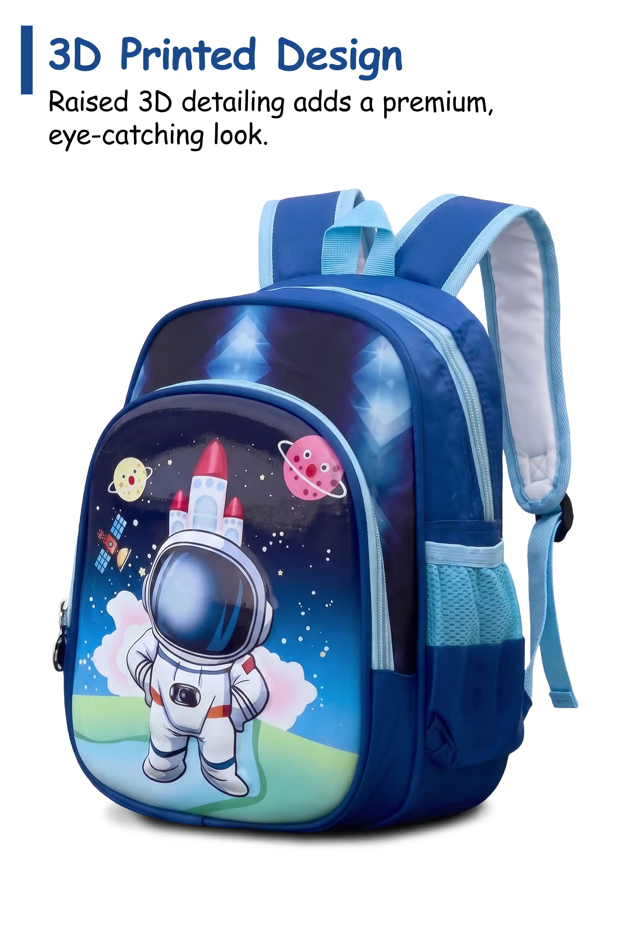 12 Inch Cute Cartoon Character Printed Lightweight School Bag, 4-7 Years With Adjustable Strap Buckle