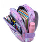 Pretty Heart Printed Kids 14 Inch School Bag with Pencil Pouch, 4-12 Years With Adjustable Strap Buckle