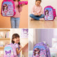Victory Star Printed Kids 14 Inch School Bag with Pencil Pouch, 4-12 Years With Adjustable Strap Buckle