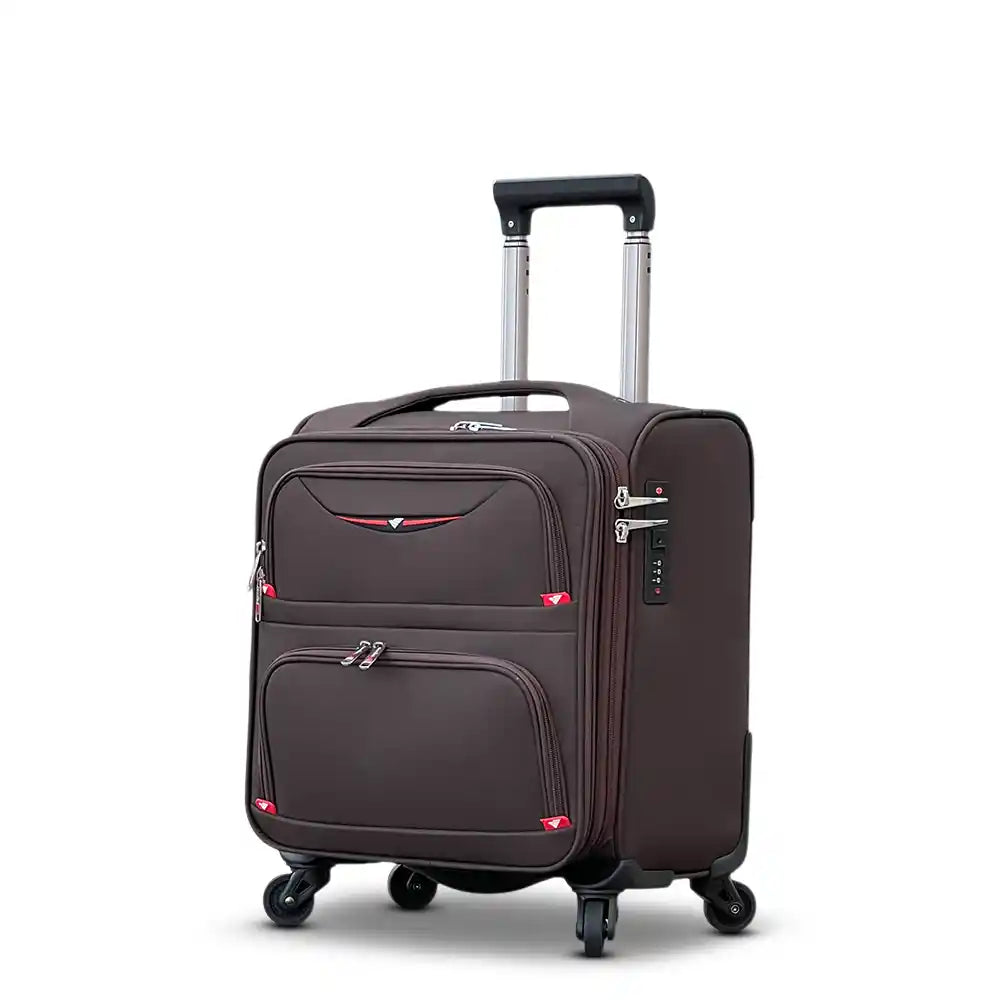 18 Inch Premium Nylon Cabin Luggage | Lightweight Softside Travel Suitcase