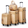 ASD PU Leather Luggage | Soft Shell Trolley Bag | 4 Pcs Set 7
