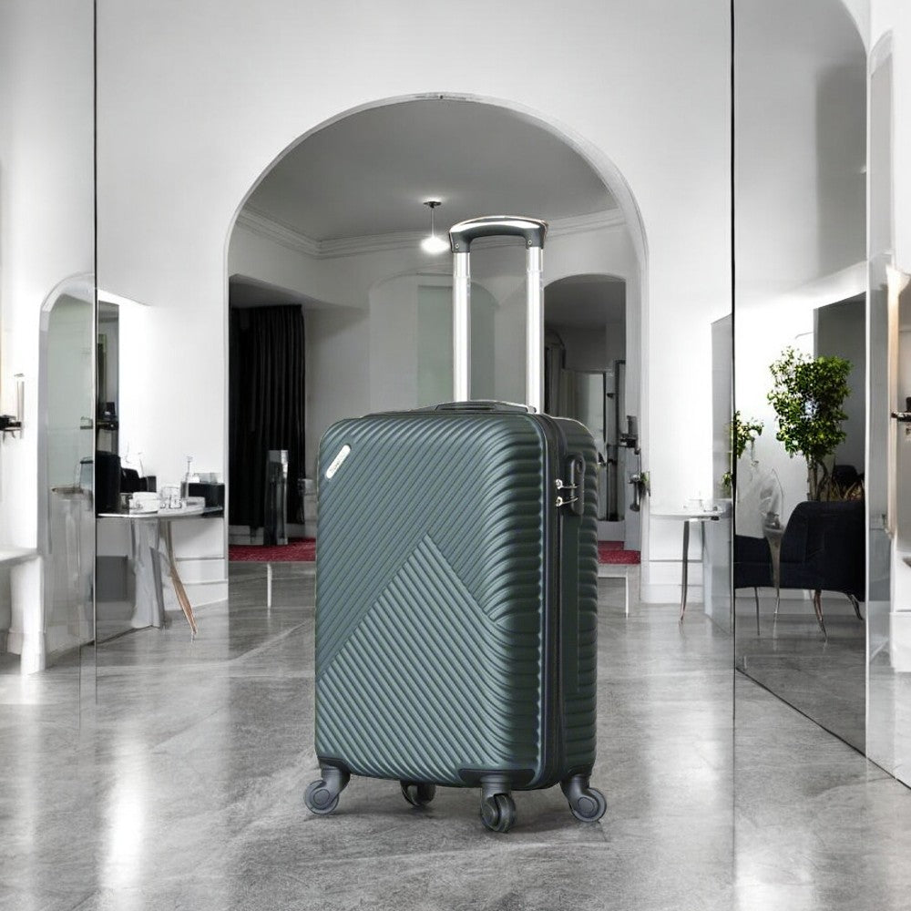20 Inch TravelGo ABS Lightweight Carry On Luggage Bags with Spinner Wheels