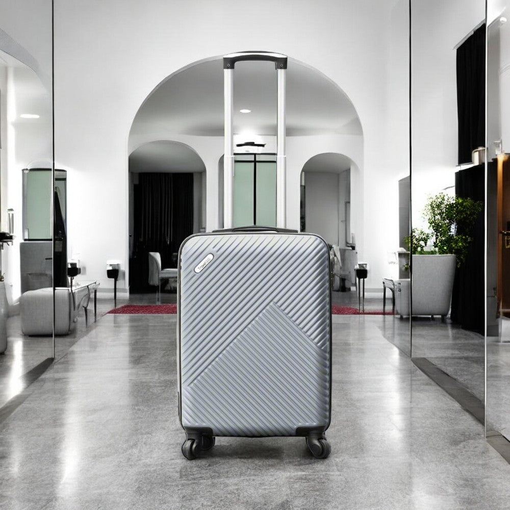 20 Inch TravelGo ABS Lightweight Carry On Luggage Bags with Spinner Wheels