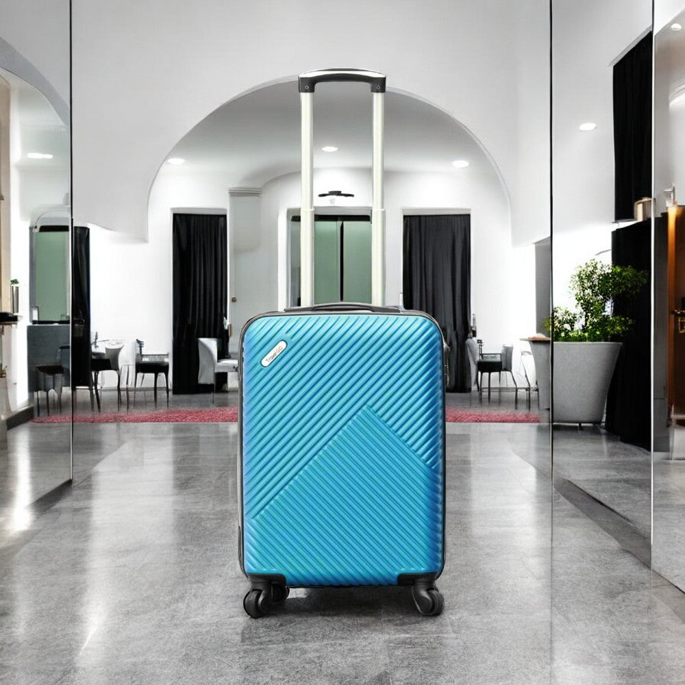 20 Inch TravelGo ABS Lightweight Carry On Luggage Bags with Spinner Wheels