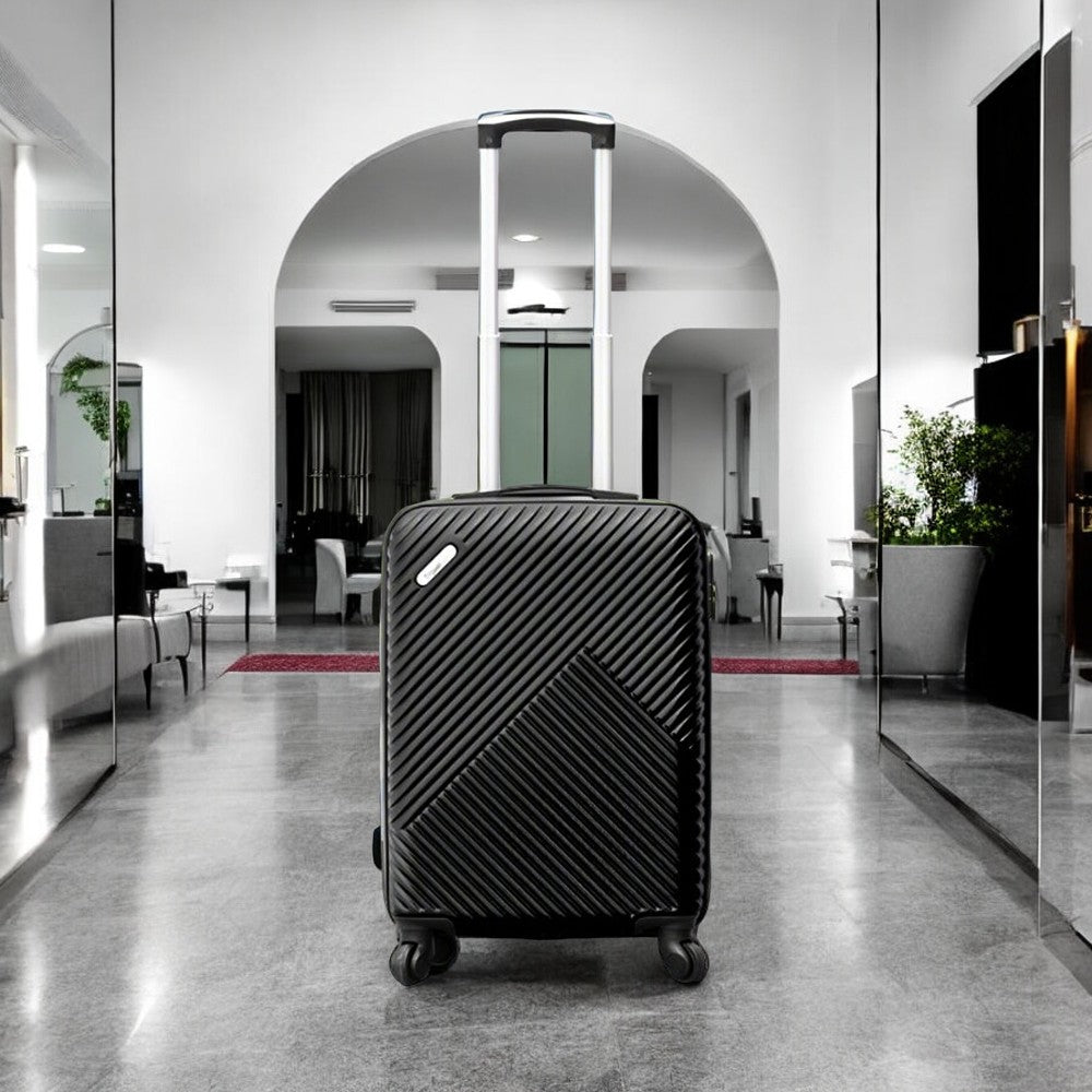 20 Inch TravelGo ABS Lightweight Carry On Luggage Bags with Spinner Wheels