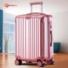 20 Inch Rose Gold Aluminium Framed Hard Shell Without Zipper Carry On Luggage with Spinner Wheel