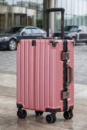 20 Inch Premium Aluminum Hard Shell Luggage | Zipperless Suitcase with TSA Lock | Silent 360° Spinner Wheels