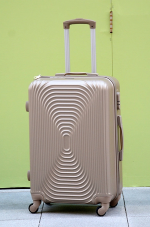 20 Inches Gold Fashion ABS Lightweight Luggage Hard Case Trolley Bag with Spinner Wheel