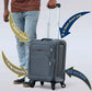 20" LP 4 Wheel Lightweight Soft Material Carry On Luggage Bag with Spinner Wheels