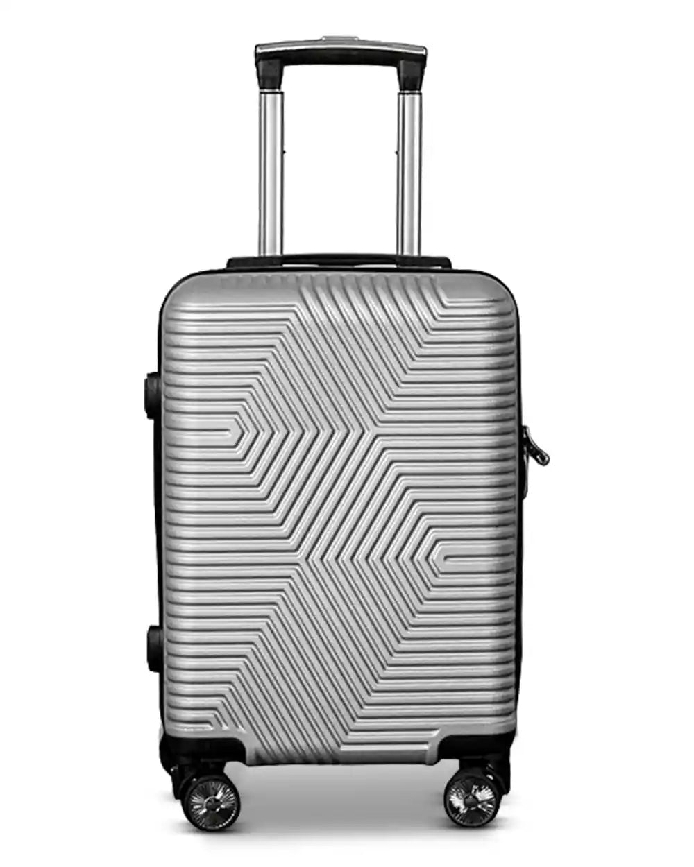Zig Zag ABS Lightweight Luggage Bag With Double Spinner Wheel | 4 Piece Set 20, 24, 28, 32 Inches