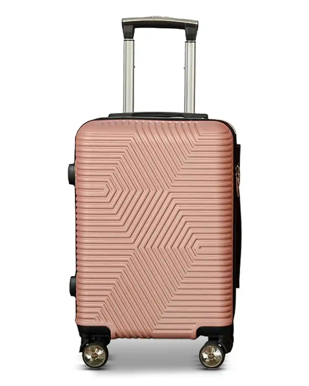 Zig Zag ABS Lightweight Luggage Bag With Double Spinner Wheel | 4 Piece Set 20, 24, 28, 32 Inches