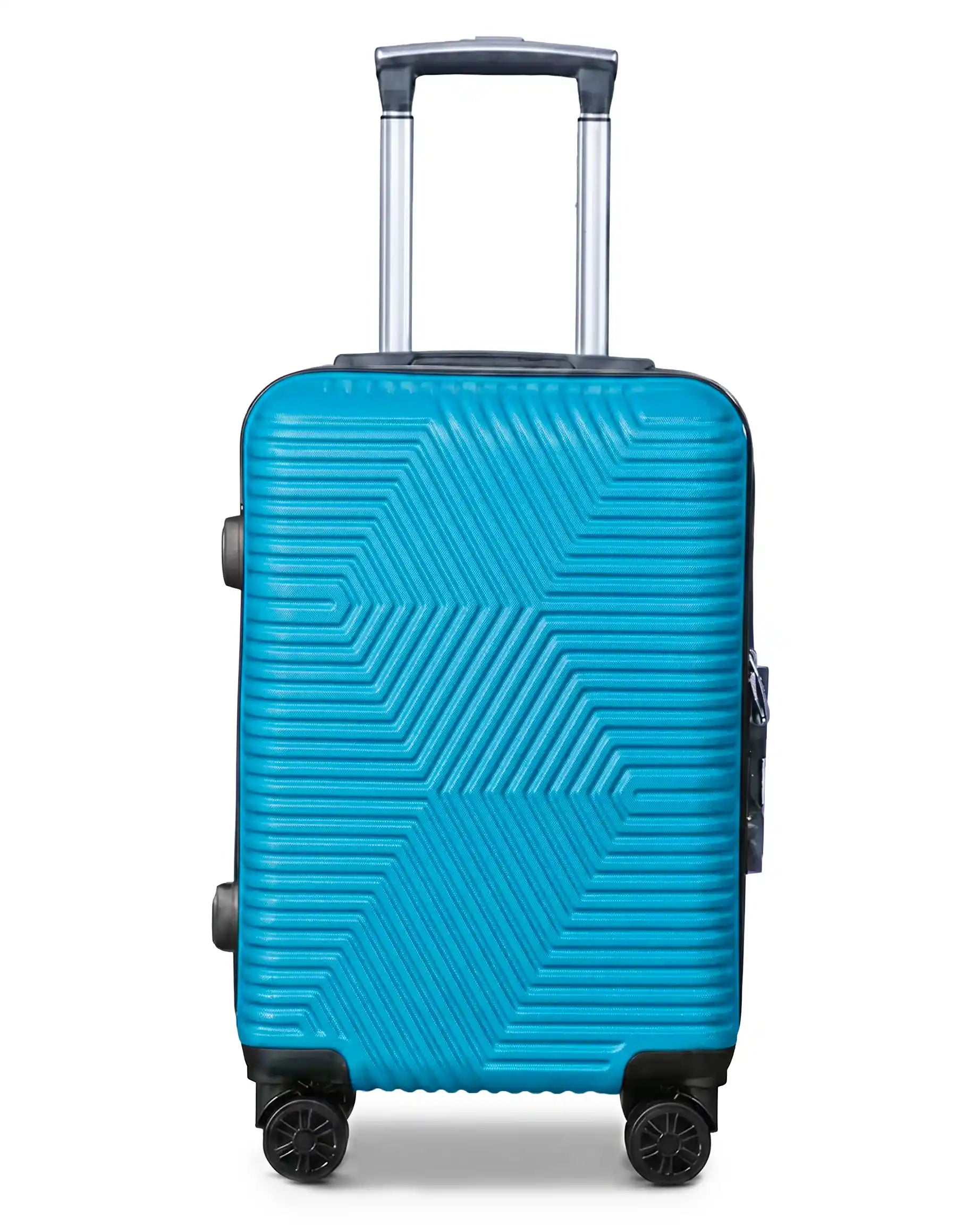 Zig Zag ABS Lightweight Luggage Bag With Double Spinner Wheel | 4 Piece Set 20, 24, 28, 32 Inches