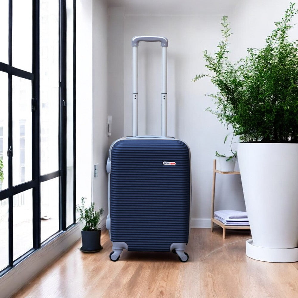 20 Inch Swiss Class Line ABS Expandable Cabin Size Luggage | Lightweight Bag with Spinner Wheels