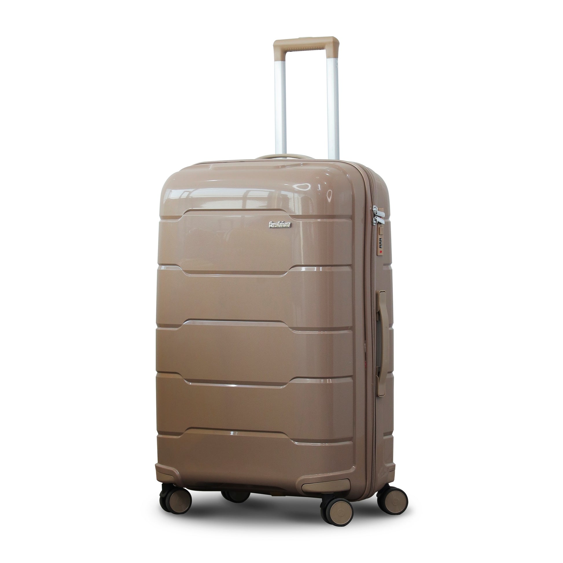 Ceramic Smooth PP Lightweight Luggage Bag With Double Spinner Wheel Zaappy
