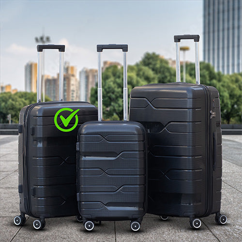 Chile PP Unbreakable Luggage Bag with Double Spinner Wheel | 20, 24, 28 Inches