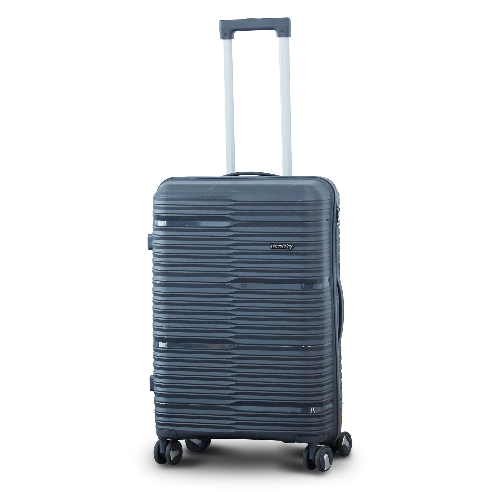 3 Piece Set 20, 24 and 28 Inches Travel Way PP Unbreakable Luggage Bag With Double Spinner Wheel