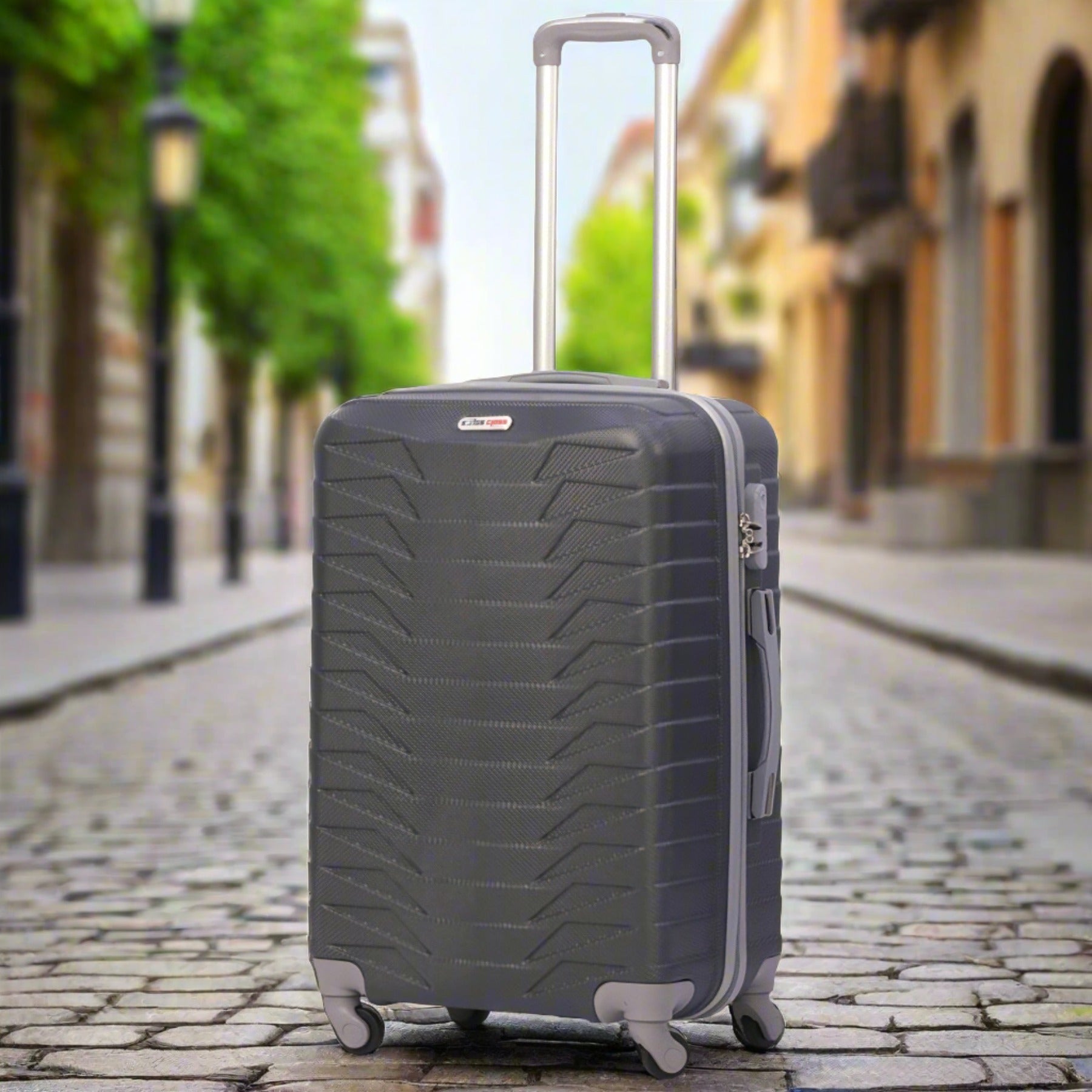 Swiss Class Crocodile ABS Lightweight Luggage Bag With Spinner Wheel Zaappy