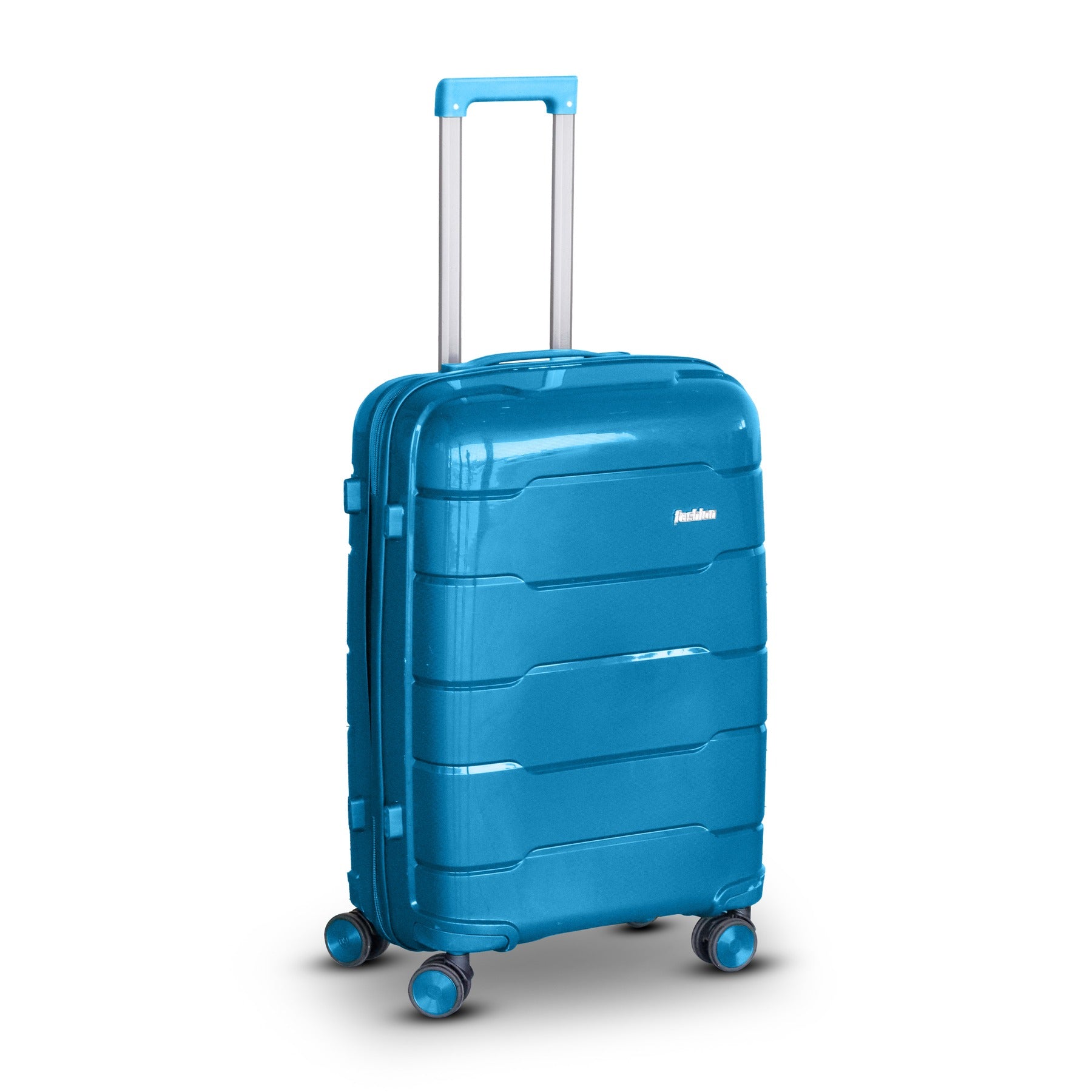 Ceramic Smooth PP Lightweight Luggage Bag with Double Spinner Wheel Zaappy