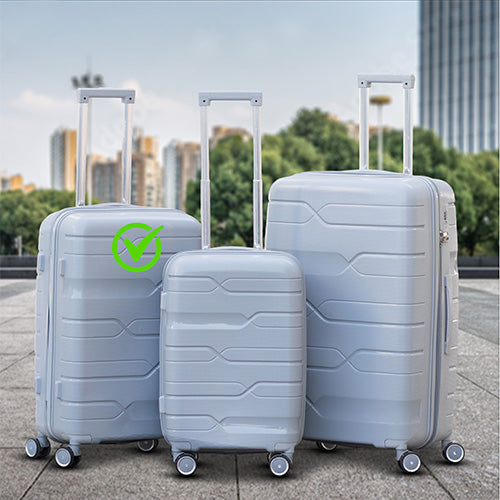 Chile PP Unbreakable Luggage Bag with Double Spinner Wheel | 20, 24, 28 Inches