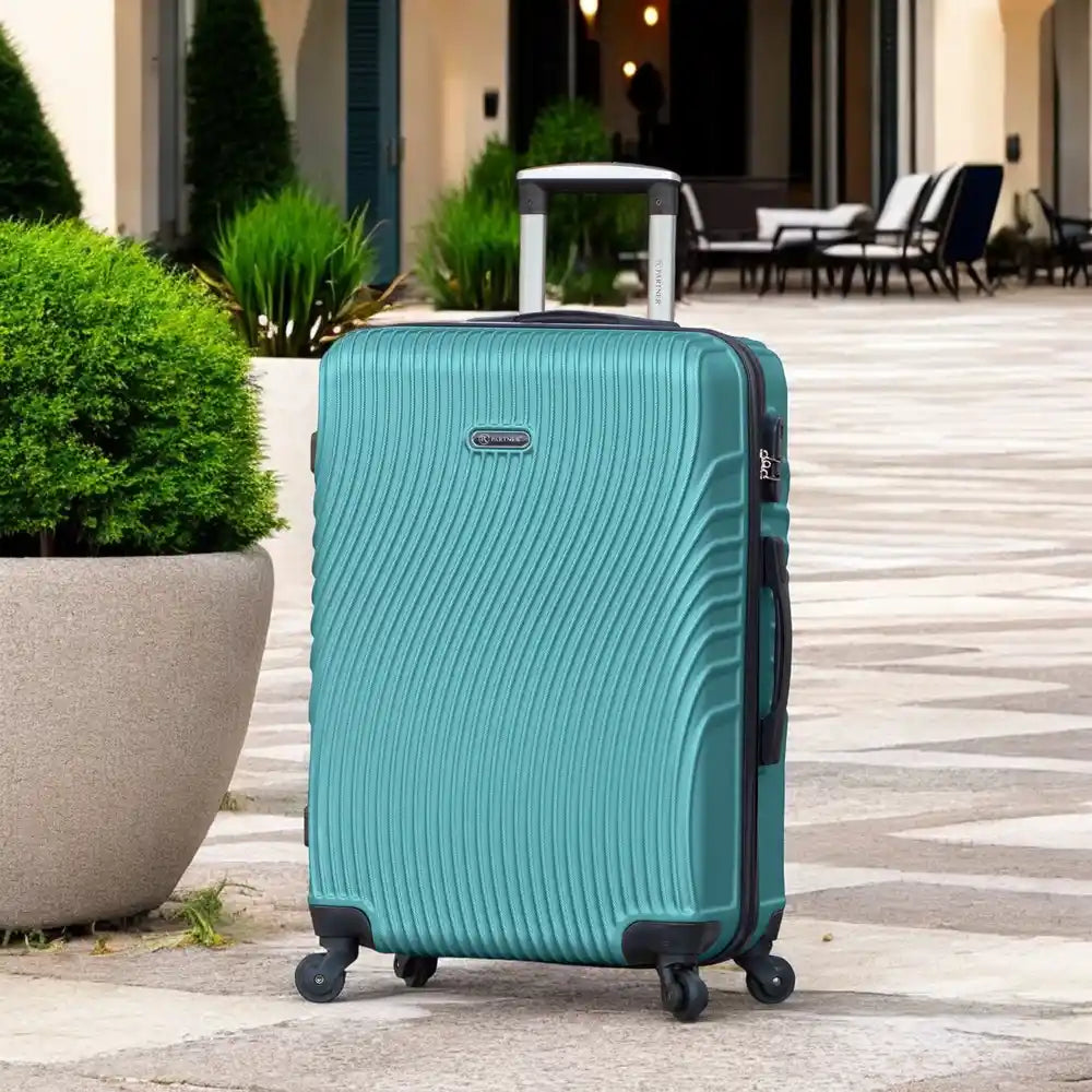 24 Inch Partner Aqua Wave ABS Lightweight Hard Case Trolley Luggage With Spinner Wheels