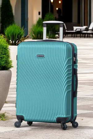 24 Inch Partner Aqua Wave ABS Lightweight Hard Case Trolley Luggage With Spinner Wheels