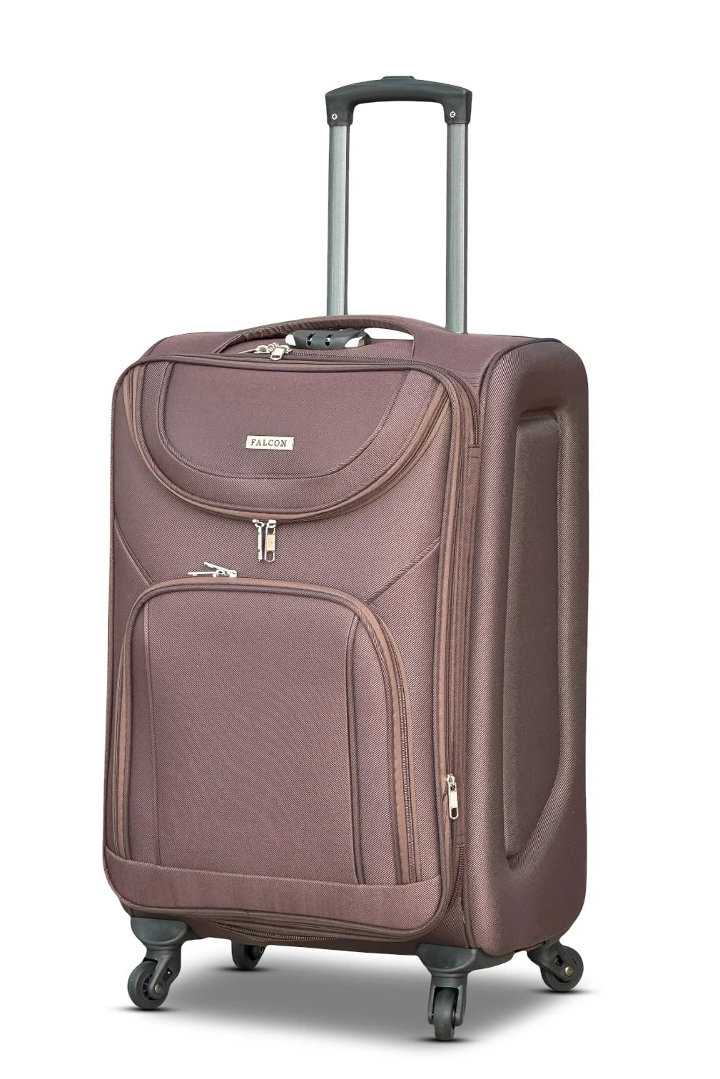 24 Inch Check-In Size Falcon Premium Expandable Soft Fabric Luggage | 4 Smooth Spinner Wheels | Secure Combination Locks