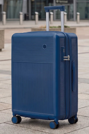 24 Inch Medium Checked In Monarch Expandable Lightweight PC Luggage Bags with Smooth Spinner Wheels