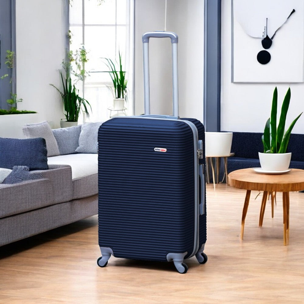 24 inch Swiss Class Line ABS Expandable Checked Luggage | Lightweight Bag with Spinner Wheels