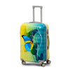 24 Inch Green Colour Printed Butterfly Lightweight ABS Luggage | Hard Case Trolley Bag