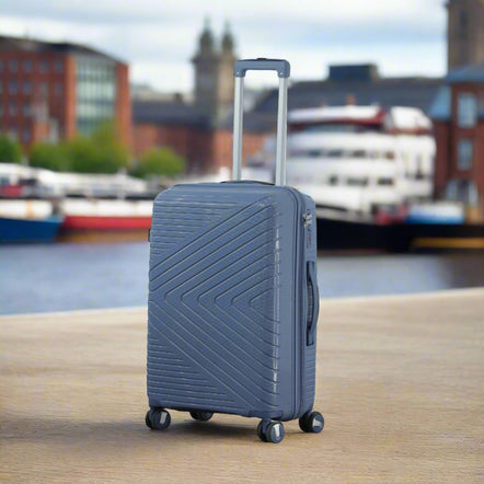 Crossline PP Unbreakable Luggage Bag With Double Spinner Wheel | 3 Piece Set 20, 24 and 28 Inches