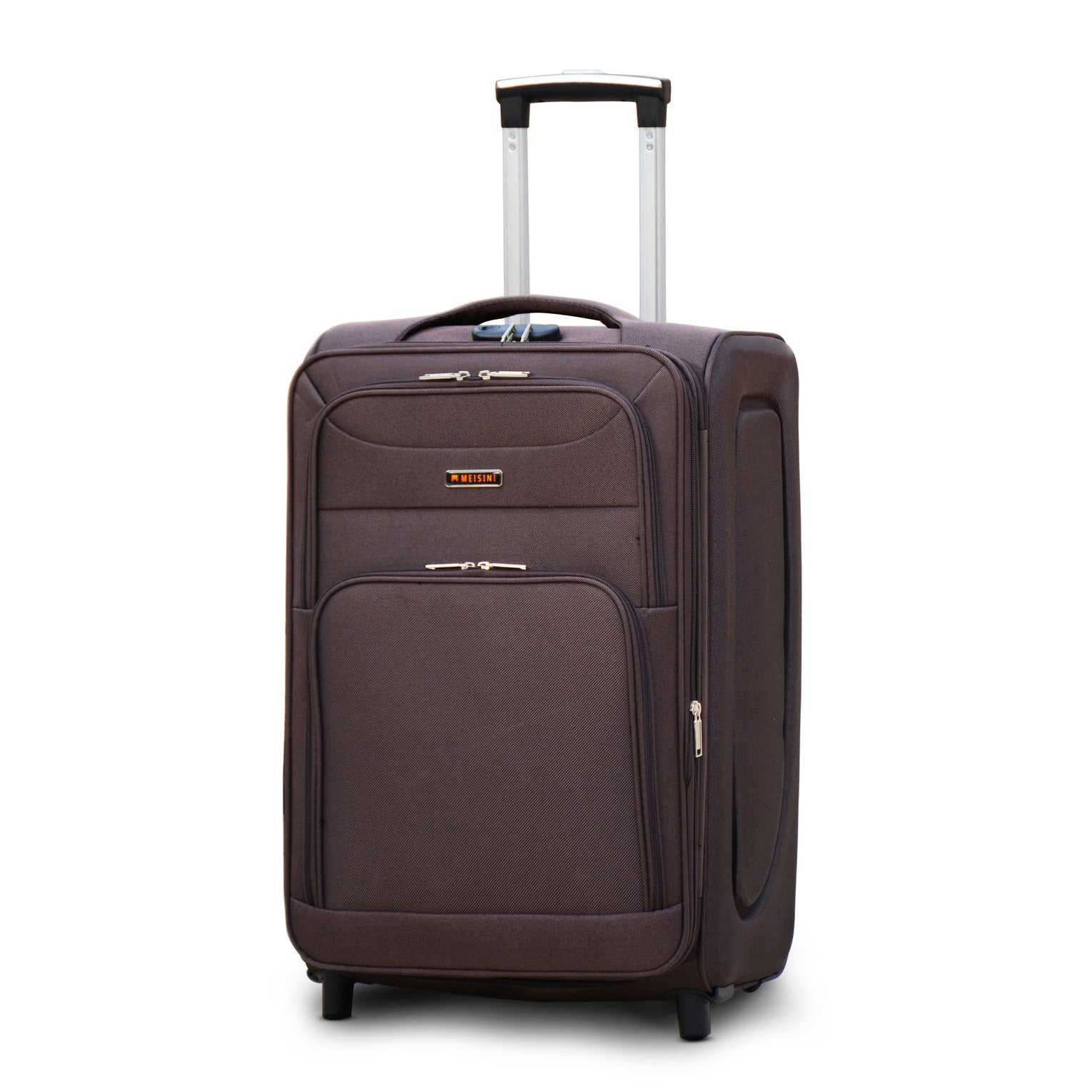 24" Coffee Colour LP 2 Wheel 0161 Luggage Lightweight Soft Material Trolley Bag Zaappy.com