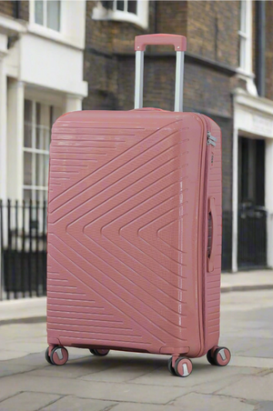 28 Inch Crossline PP Unbreakable Luggage Bag With Double Spinner Wheel